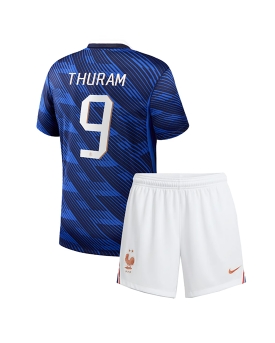 Billige Fotballdrakt Frankrike Marcus Thuram #9 Replika Hjemmedraktsett Barn VM 2026 Kortermet (med bukser)